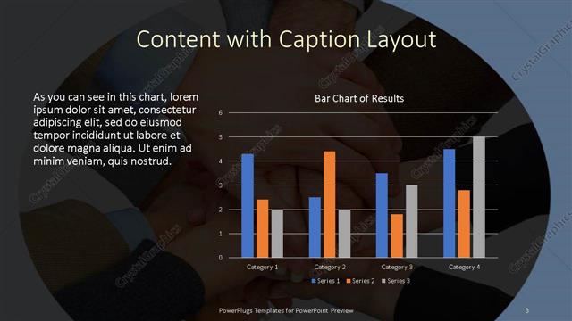 Content with Caption presentation slide layout
