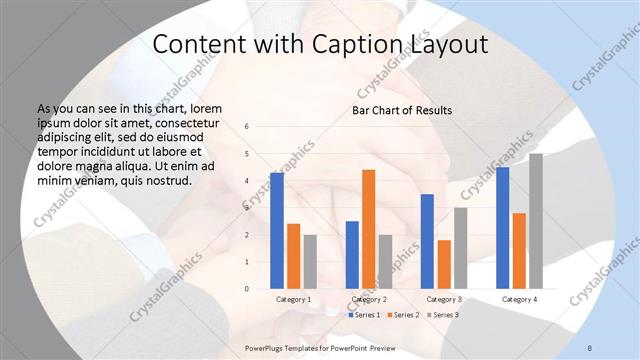 Content with Caption presentation slide layout