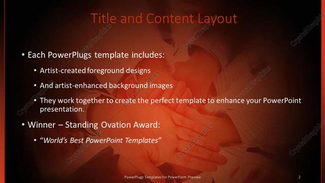 Title and Content presentation slide layout