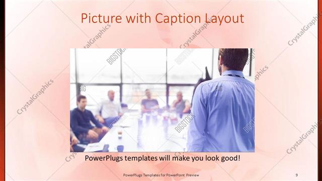 Picture with Caption presentation slide layout