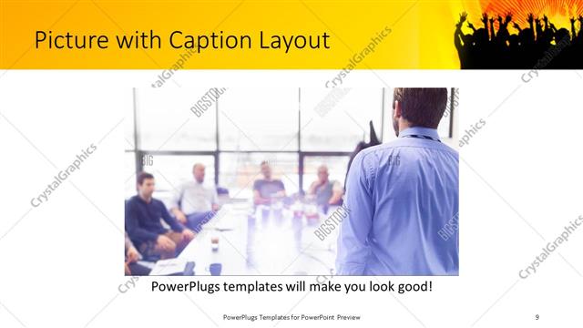 Picture with Caption presentation slide layout