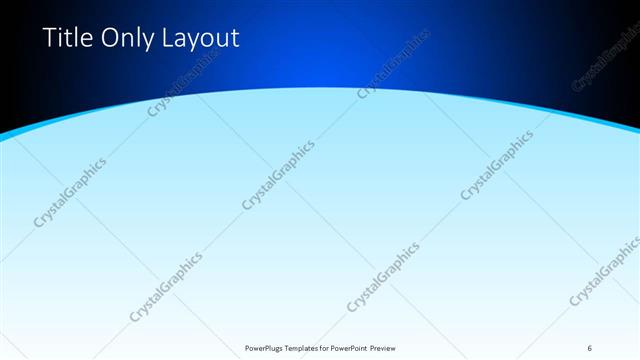 Title Only presentation slide layout