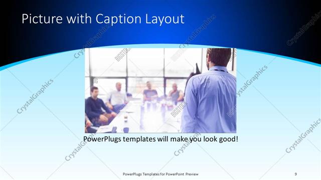 Picture with Caption presentation slide layout