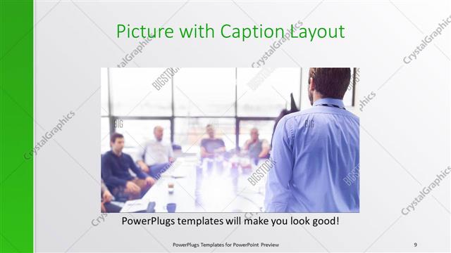 Picture with Caption presentation slide layout