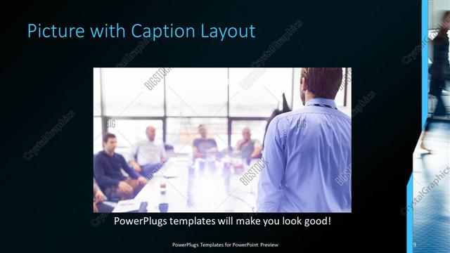 Picture with Caption presentation slide layout