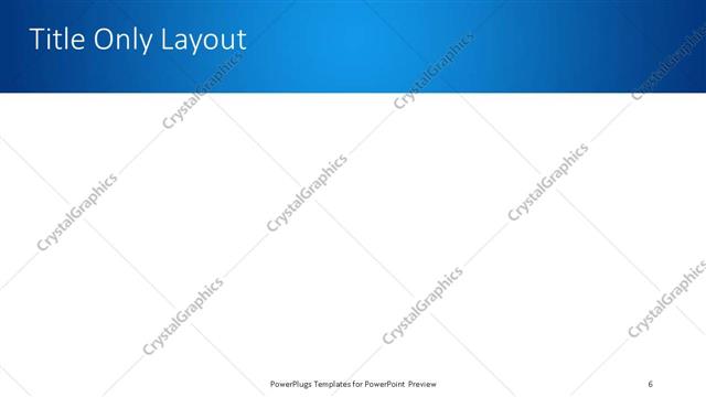 Title Only presentation slide layout