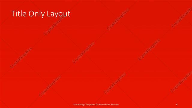 Title Only presentation slide layout