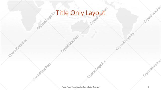 Title Only presentation slide layout