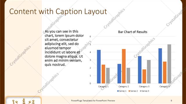 Content with Caption presentation slide layout