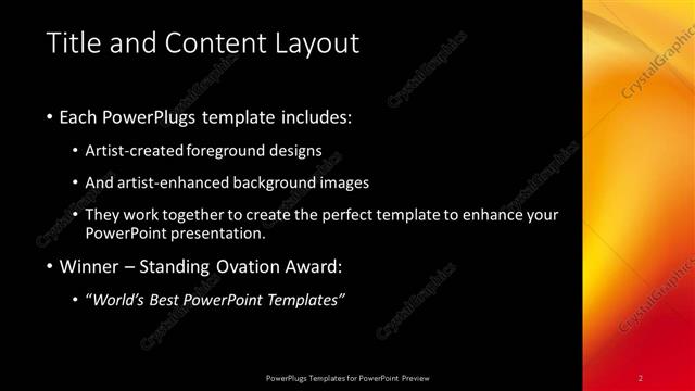 Title and Content presentation slide layout