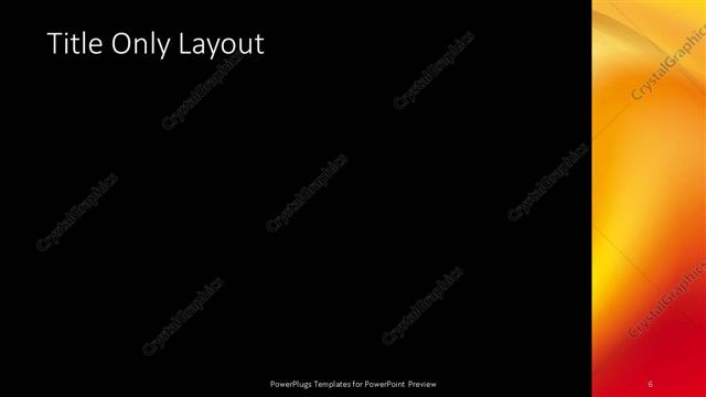 Title Only presentation slide layout