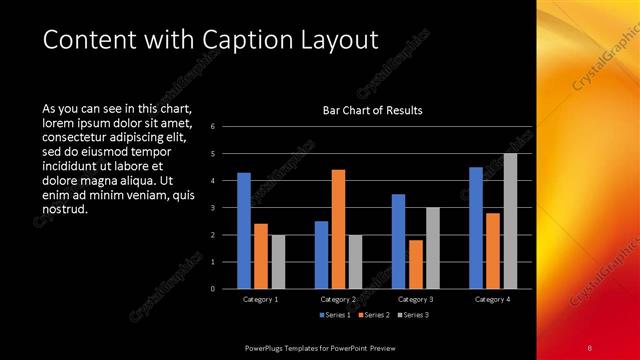 Content with Caption presentation slide layout