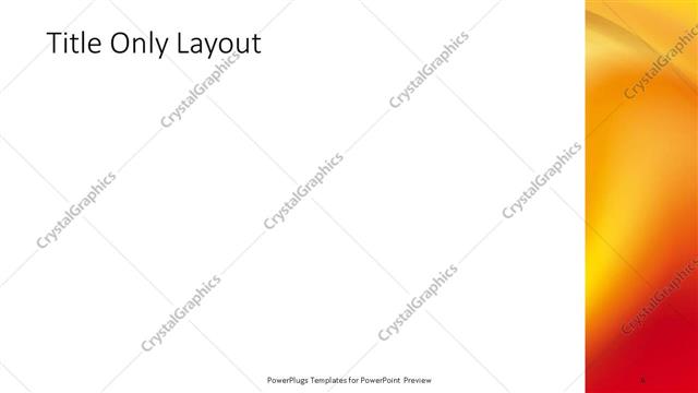 Title Only presentation slide layout