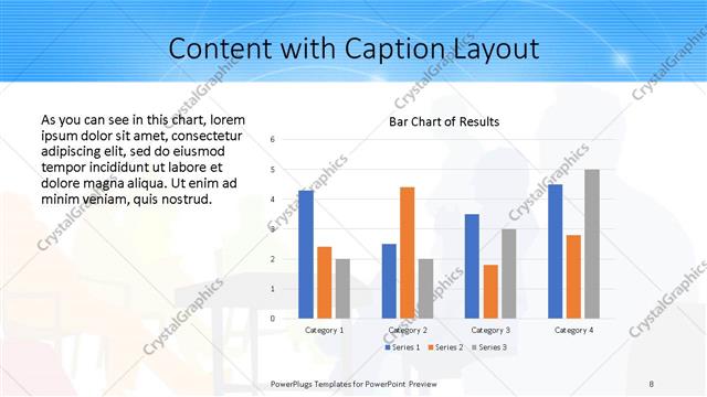Content with Caption presentation slide layout
