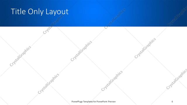 Title Only presentation slide layout