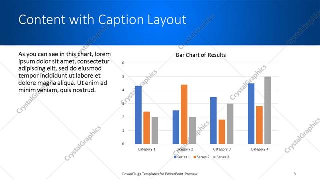 Content with Caption presentation slide layout