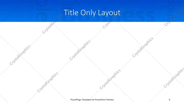 Title Only presentation slide layout