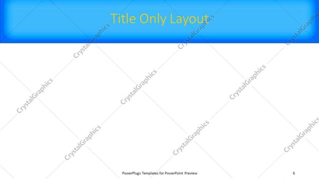 Title Only presentation slide layout