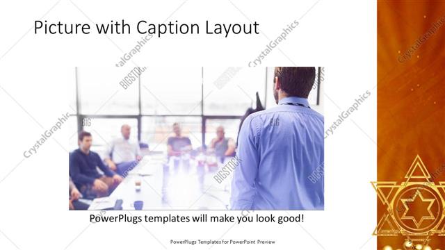 Picture with Caption presentation slide layout