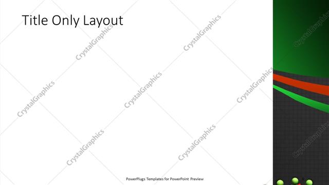 Title Only presentation slide layout