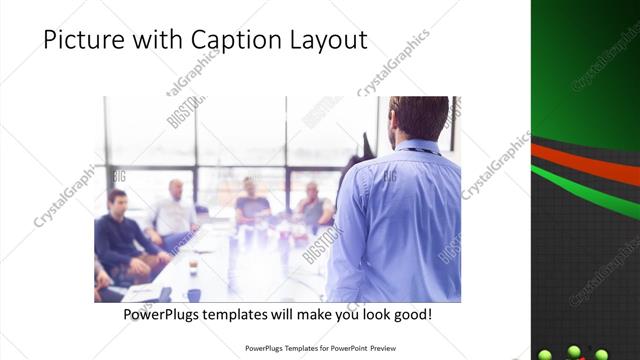 Picture with Caption presentation slide layout