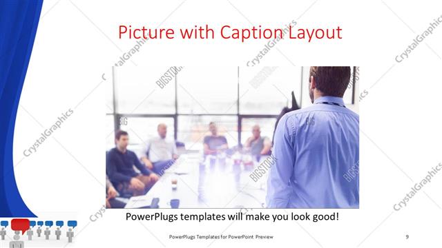Picture with Caption presentation slide layout