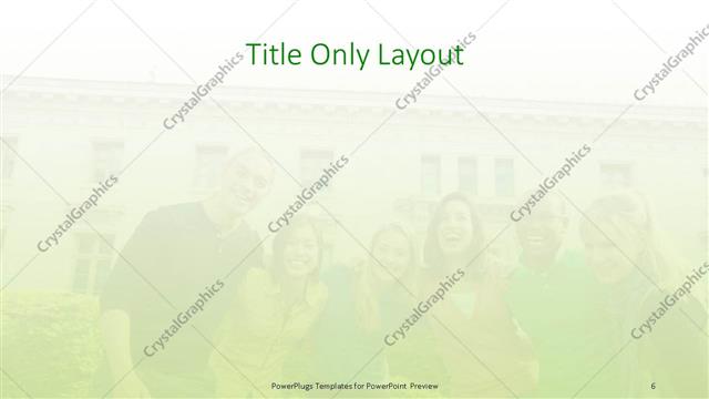 Title Only presentation slide layout