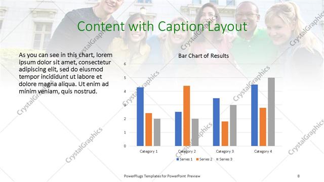 Content with Caption presentation slide layout