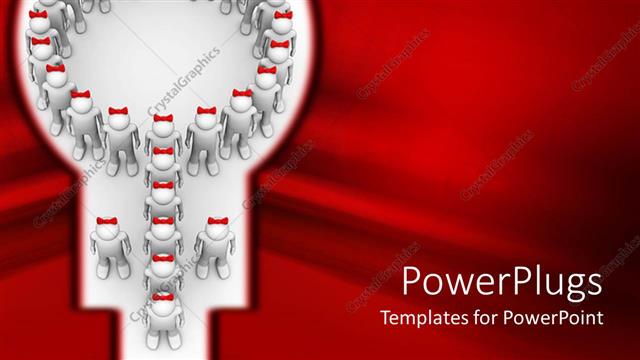  Presentation with shape - A number of people together making a specific shape