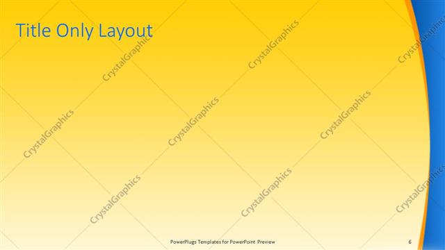 Title Only presentation slide layout