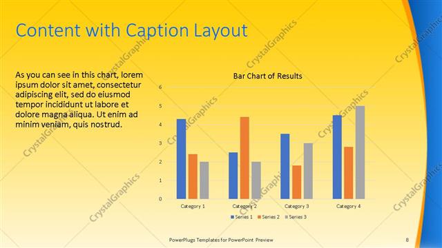 Content with Caption presentation slide layout