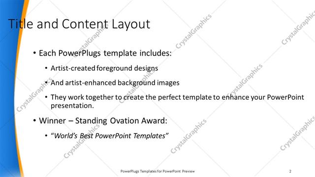Title and Content presentation slide layout