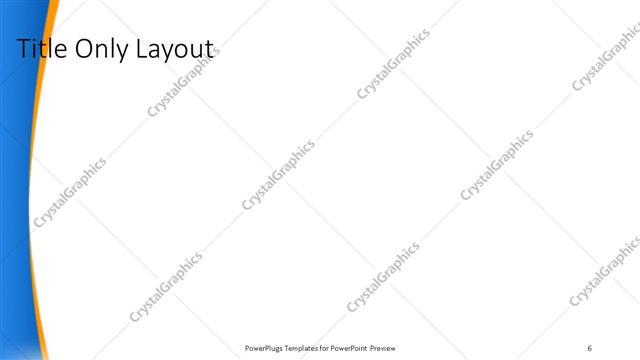 Title Only presentation slide layout