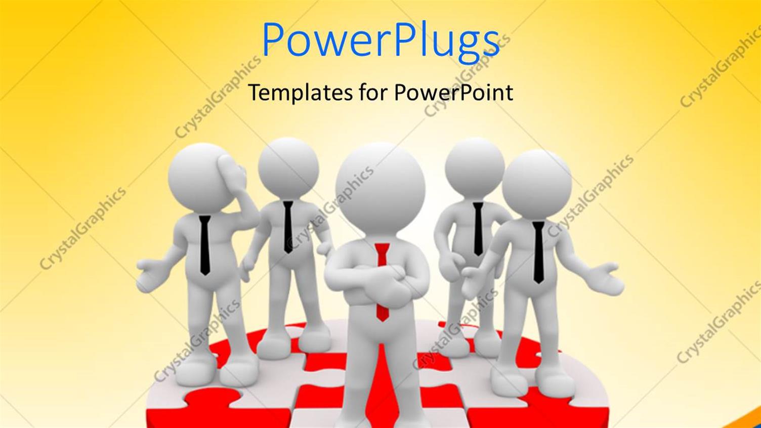 Featuring a Number of People on Top of Jigsaw Puzzle