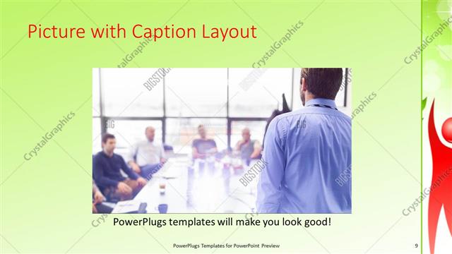 Picture with Caption presentation slide layout