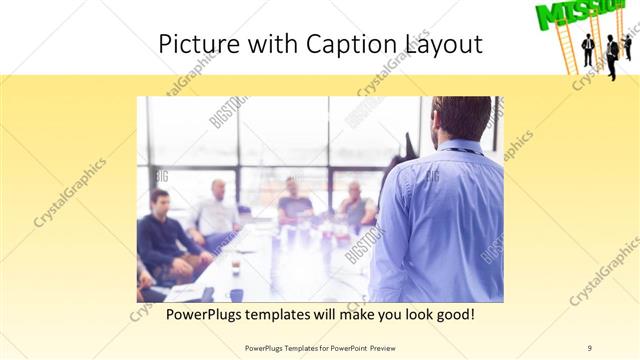 Picture with Caption presentation slide layout