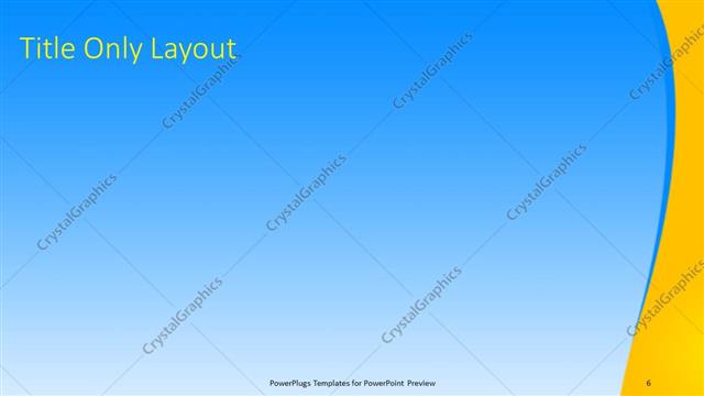 Title Only presentation slide layout