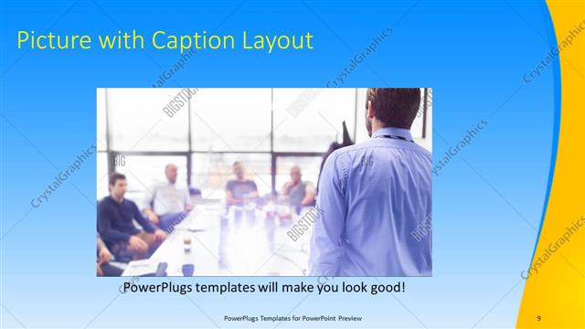Picture with Caption presentation slide layout