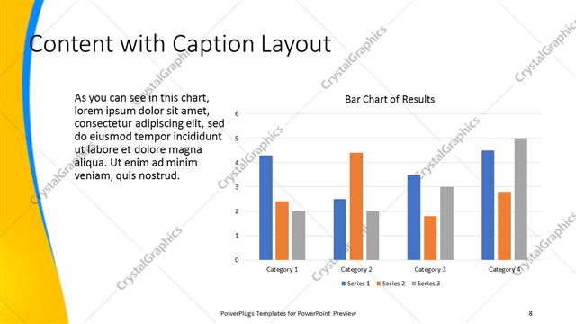 Content with Caption presentation slide layout