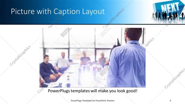 Picture with Caption presentation slide layout