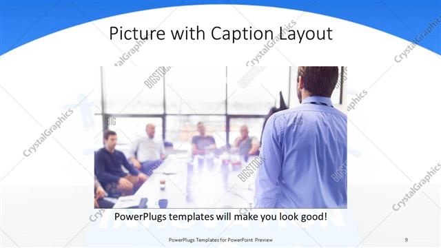 Picture with Caption presentation slide layout