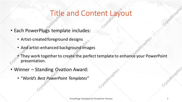 Title and Content presentation slide layout