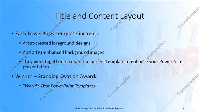 Title and Content presentation slide layout
