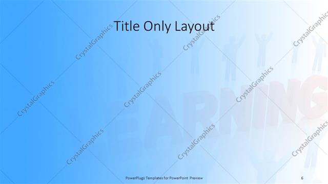 Title Only presentation slide layout
