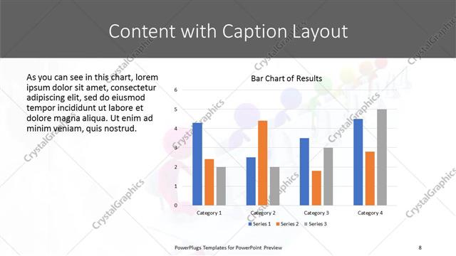 Content with Caption presentation slide layout