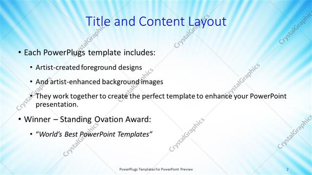 Title and Content presentation slide layout