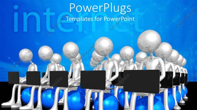  Presentation with networking - A number of people working together on laptops