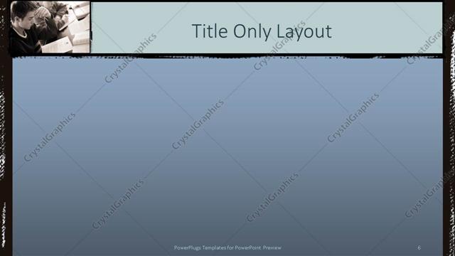 Title Only presentation slide layout