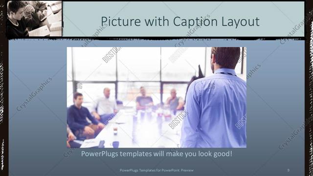 Picture with Caption presentation slide layout
