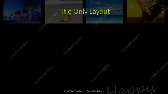 Title Only presentation slide layout